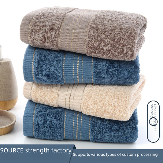 Pure Cotton Towels for Home Use with Custom Embroidery